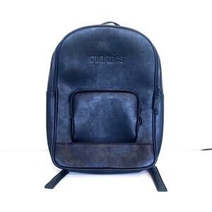 Qualtrics Waterproof Travel Backpack Black Zip Closure Pockets Adjustable Straps